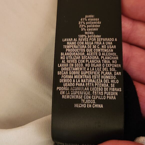 Ted Baker Kaarina Layered Look Black & White Ruffled Neck Sweater Sz 1UK/4 (S) - Picture 11 of 12